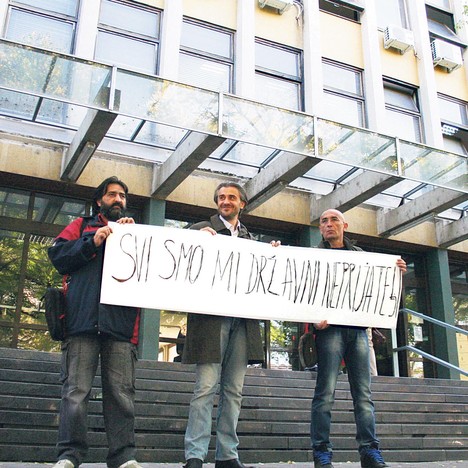 Protest novinara ispred Palate pravde