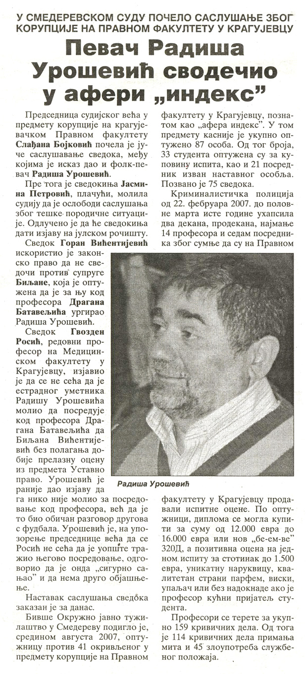 članak iz novina Dnevnik